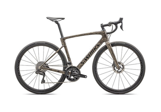 2025 Specialized roubaix S-Works di2 bike gloss toupe / gunmetal strata / charcoal 44 - Bicycle Warehouse