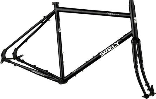 Disc Trucker Frameset - 700c Steel Hi-Viz Black 56cm - Bicycle Warehouse